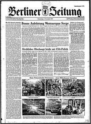 Berliner Zeitung Online-Archiv vom 05.11.1953