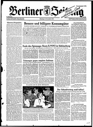 Berliner Zeitung Online-Archiv vom 10.11.1953