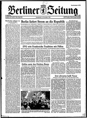 Berliner Zeitung Online-Archiv vom 14.11.1953