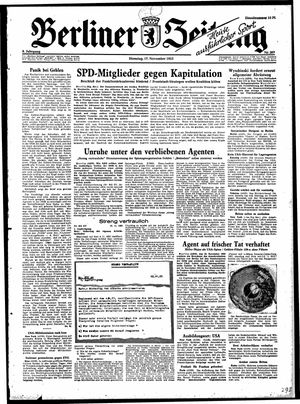 Berliner Zeitung Online-Archiv vom 17.11.1953