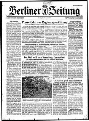 Berliner Zeitung Online-Archiv vom 27.11.1953