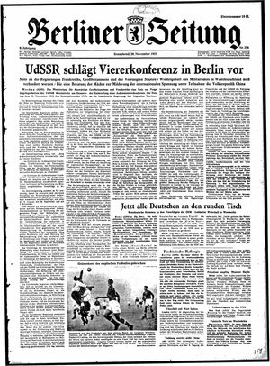 Berliner Zeitung Online-Archiv vom 28.11.1953