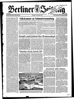 Berliner Zeitung Online-Archiv vom 08.12.1953