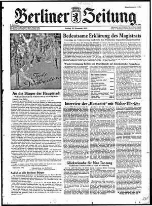 Berliner Zeitung Online-Archiv vom 25.12.1953