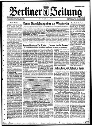 Berliner Zeitung Online-Archiv vom 23.01.1954
