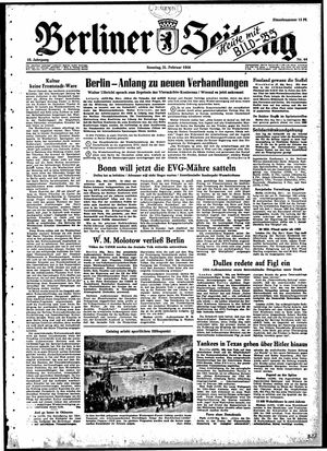 Berliner Zeitung Online-Archiv vom 21.02.1954