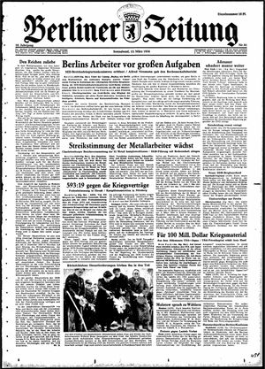 Berliner Zeitung Online-Archiv vom 13.03.1954