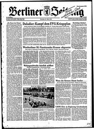 Berliner Zeitung Online-Archiv vom 23.03.1954