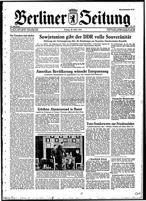 Berliner Zeitung Online-Archiv vom 26.03.1954