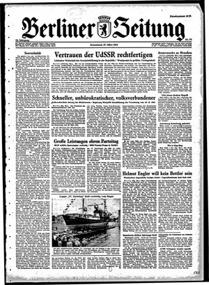 Berliner Zeitung Online-Archiv vom 27.03.1954
