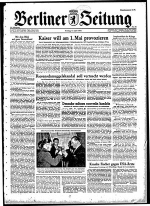 Berliner Zeitung Online-Archiv vom 09.04.1954