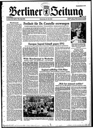 Berliner Zeitung Online-Archiv vom 20.05.1954