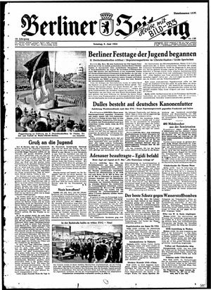 Berliner Zeitung Online-Archiv vom 06.06.1954