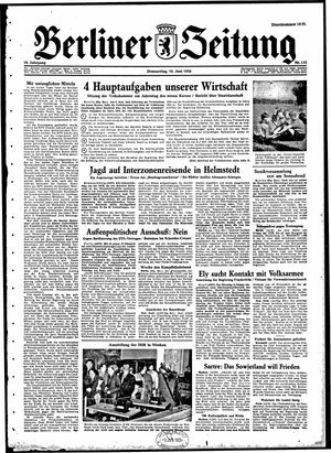 Berliner Zeitung Online-Archiv vom 10.06.1954