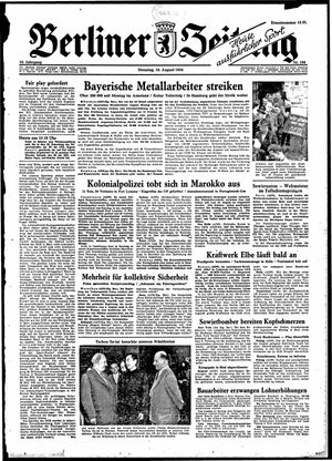 Berliner Zeitung Online-Archiv vom 10.08.1954