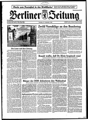 Berliner Zeitung Online-Archiv vom 19.09.1954