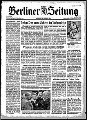 Berliner Zeitung Online-Archiv vom 30.09.1954