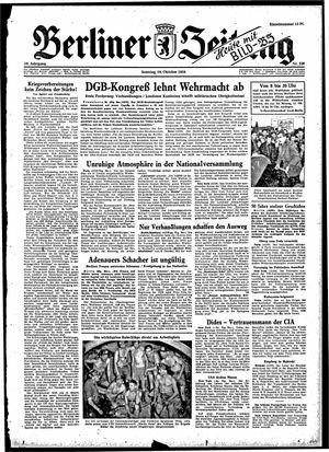 Berliner Zeitung Online-Archiv vom 10.10.1954