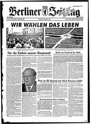 Berliner Zeitung Online-Archiv vom 17.10.1954