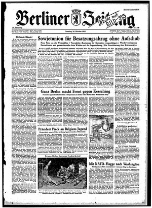 Berliner Zeitung Online-Archiv vom 24.10.1954