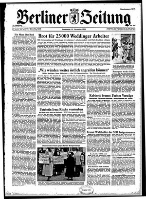 Berliner Zeitung Online-Archiv vom 13.11.1954