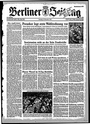 Berliner Zeitung Online-Archiv vom 12.12.1954