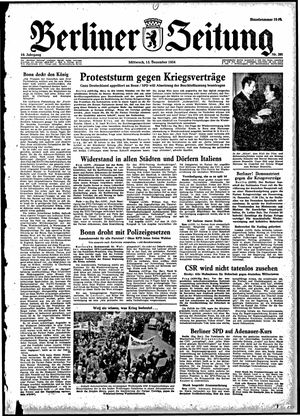 Berliner Zeitung Online-Archiv vom 15.12.1954