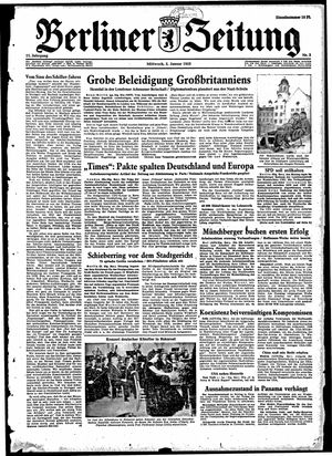 Berliner Zeitung Online-Archiv vom 05.01.1955