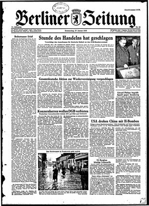 Berliner Zeitung Online-Archiv vom 27.01.1955