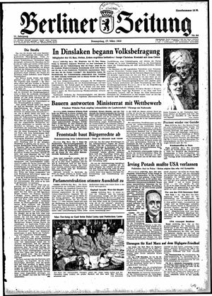 Berliner Zeitung Online-Archiv vom 17.03.1955