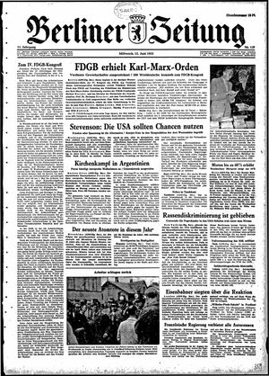 Berliner Zeitung Online-Archiv vom 15.06.1955
