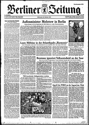 Berliner Zeitung Online-Archiv vom 26.10.1955