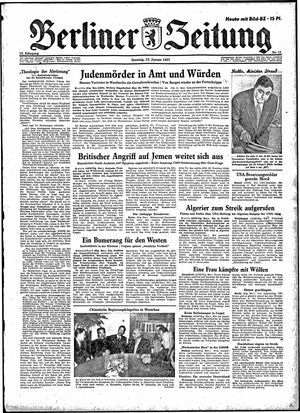 Berliner Zeitung Online-Archiv vom 13.01.1957