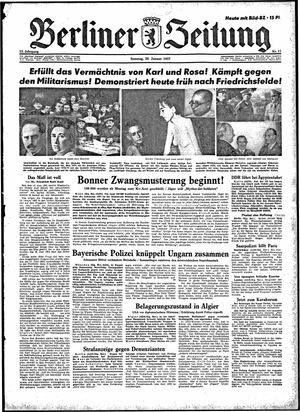 Berliner Zeitung Online-Archiv vom 20.01.1957