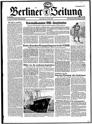 Berliner Zeitung Online-Archiv vom 21.02.1957