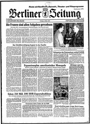 Berliner Zeitung Online-Archiv vom 08.03.1957