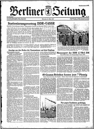 Berliner Zeitung Online-Archiv vom 13.03.1957