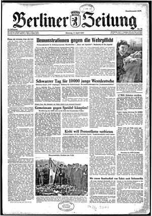Berliner Zeitung Online-Archiv vom 02.04.1957