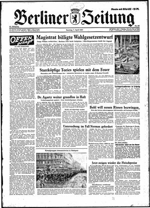 Berliner Zeitung Online-Archiv vom 07.04.1957