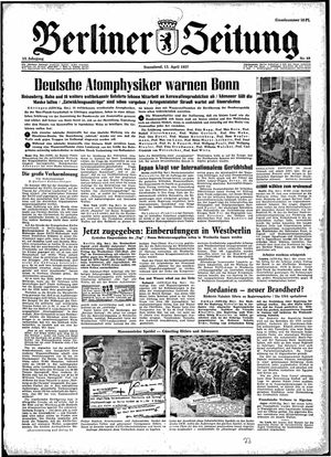 Berliner Zeitung Online-Archiv on Apr 13, 1957