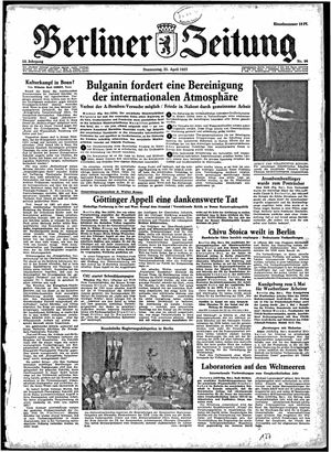Berliner Zeitung Online-Archiv on Apr 25, 1957