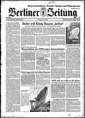 Berliner Zeitung Online-Archiv vom 26.04.1957