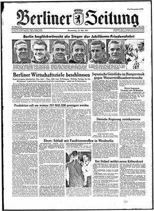 Berliner Zeitung Online-Archiv vom 16.05.1957