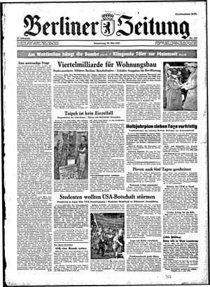 Berliner Zeitung Online-Archiv vom 30.05.1957