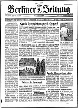 Berliner Zeitung Online-Archiv vom 08.06.1957