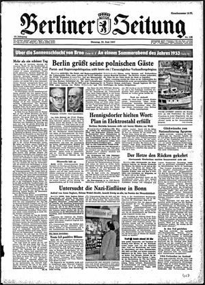 Berliner Zeitung Online-Archiv vom 18.06.1957