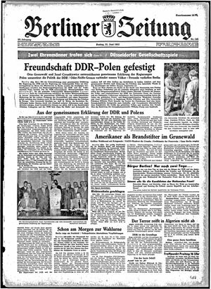Berliner Zeitung Online-Archiv vom 21.06.1957