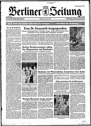Berliner Zeitung Online-Archiv vom 26.06.1957