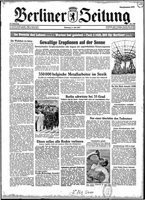 Berliner Zeitung Online-Archiv vom 02.07.1957