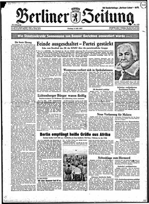 Berliner Zeitung Online-Archiv vom 05.07.1957